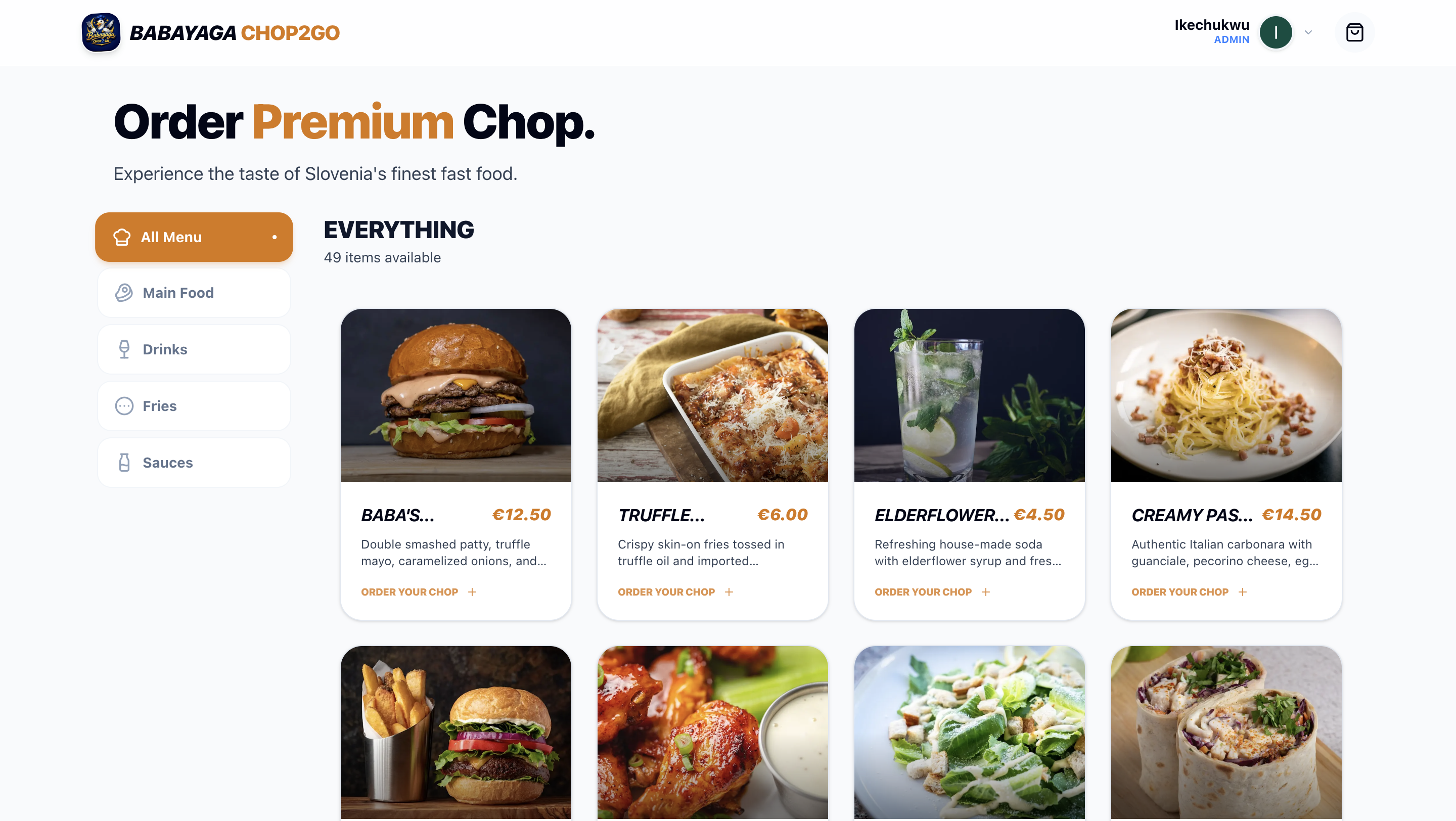 Babayaga Chop2Go POS resource