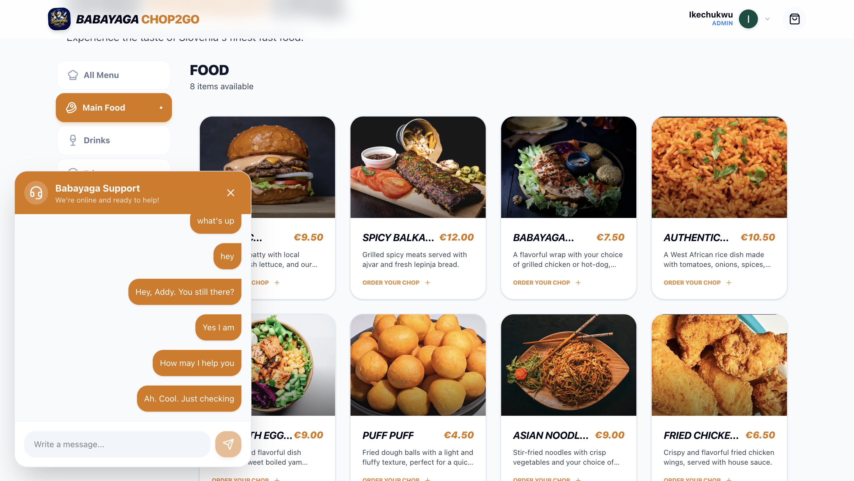 Babayaga Chop2Go POS resource